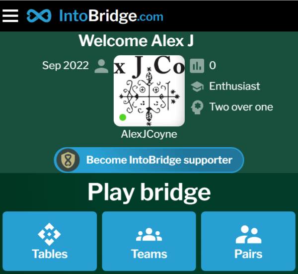 Are You IntoBridge? A New Online Bridge Platform Appears... | Great ...