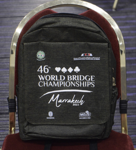 Bridge world championship backpacks