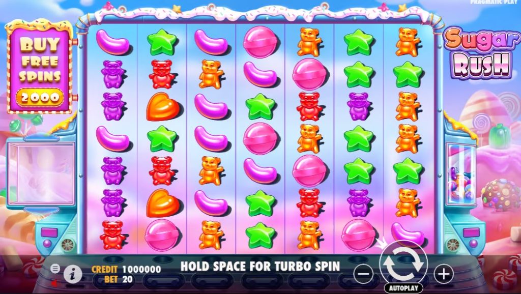 Gambling entertainment Sugar Rush – sweet symbols, interesting bonuses and breathtaking winnings