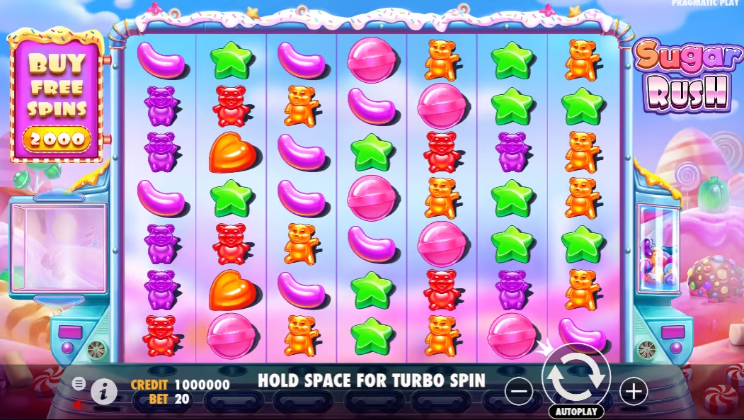 Gambling entertainment Sugar Rush - sweet symbols, interesting bonuses ...