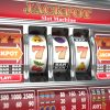 Closeup photo of a jackpot casino slots with winning reel