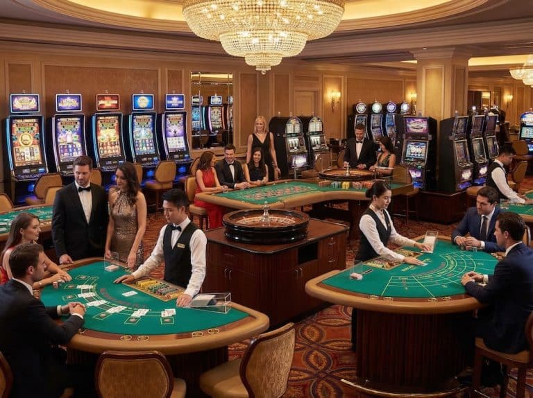 Blackjack, Baccarat, Slots and Roulette