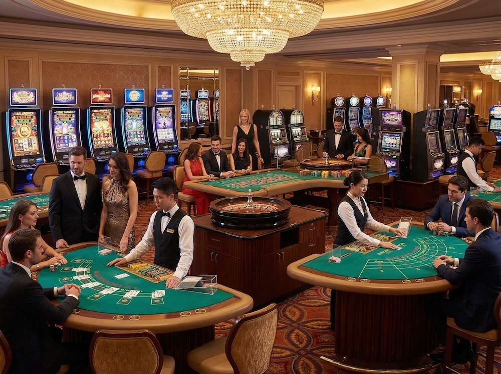 Blackjack, Baccarat, Slots and Roulette