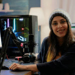 Photo of woman bridge content streamer