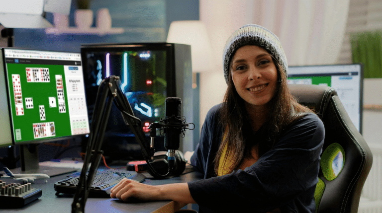 Photo of woman bridge content streamer